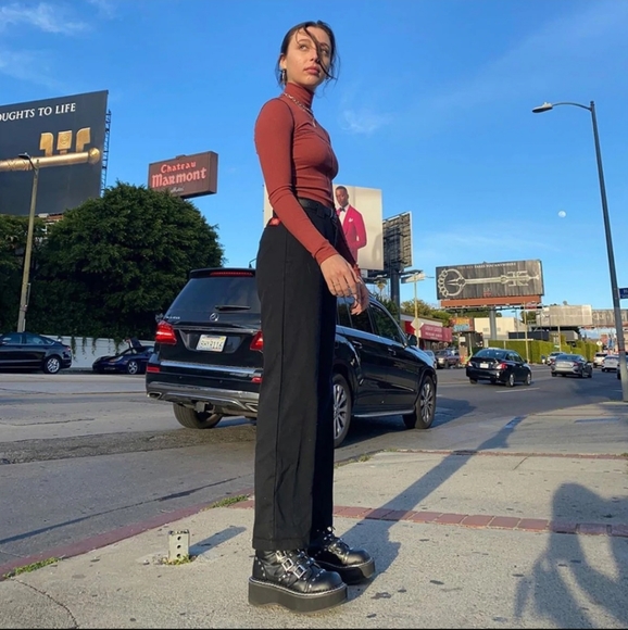 DEMONIA EMILY 315 HEART ANKLE BOOTS - Picture 9 of 9